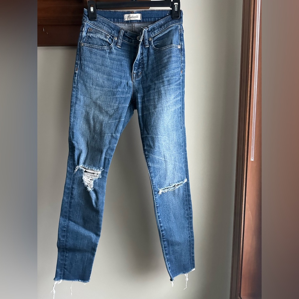 Madewell 9” High Rise Skinny Crop Jeans